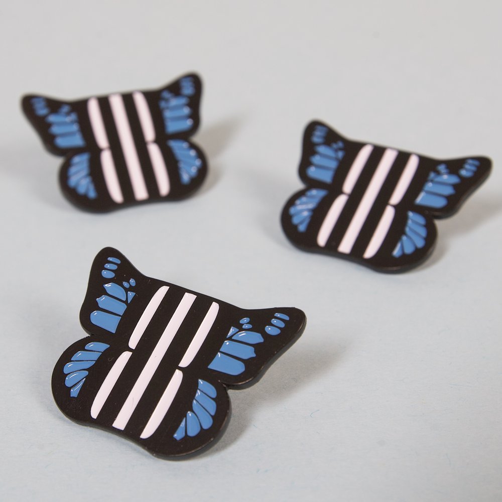 The Blue Butterfly Pin